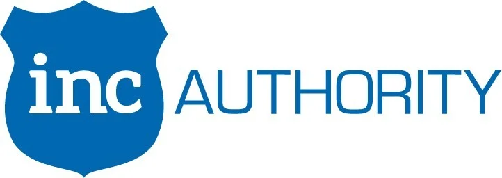 A blue INC logo and written text of "Authority"