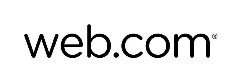 A black written text of "web.com" with a white background.